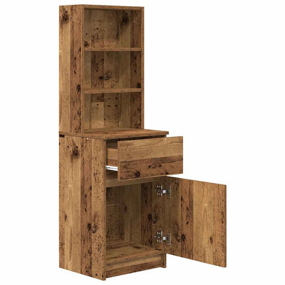 vidaXL Nachttisch Altholz-Optik 39x35x125 cm Holzwerkstoff