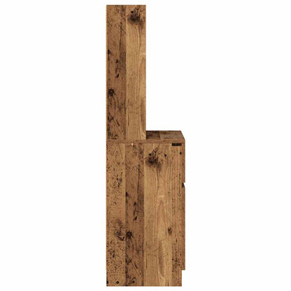 vidaXL Nachttisch Altholz-Optik 39x35x125 cm Holzwerkstoff