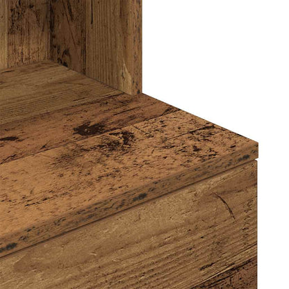 vidaXL Nachttisch Altholz-Optik 39x35x125 cm Holzwerkstoff