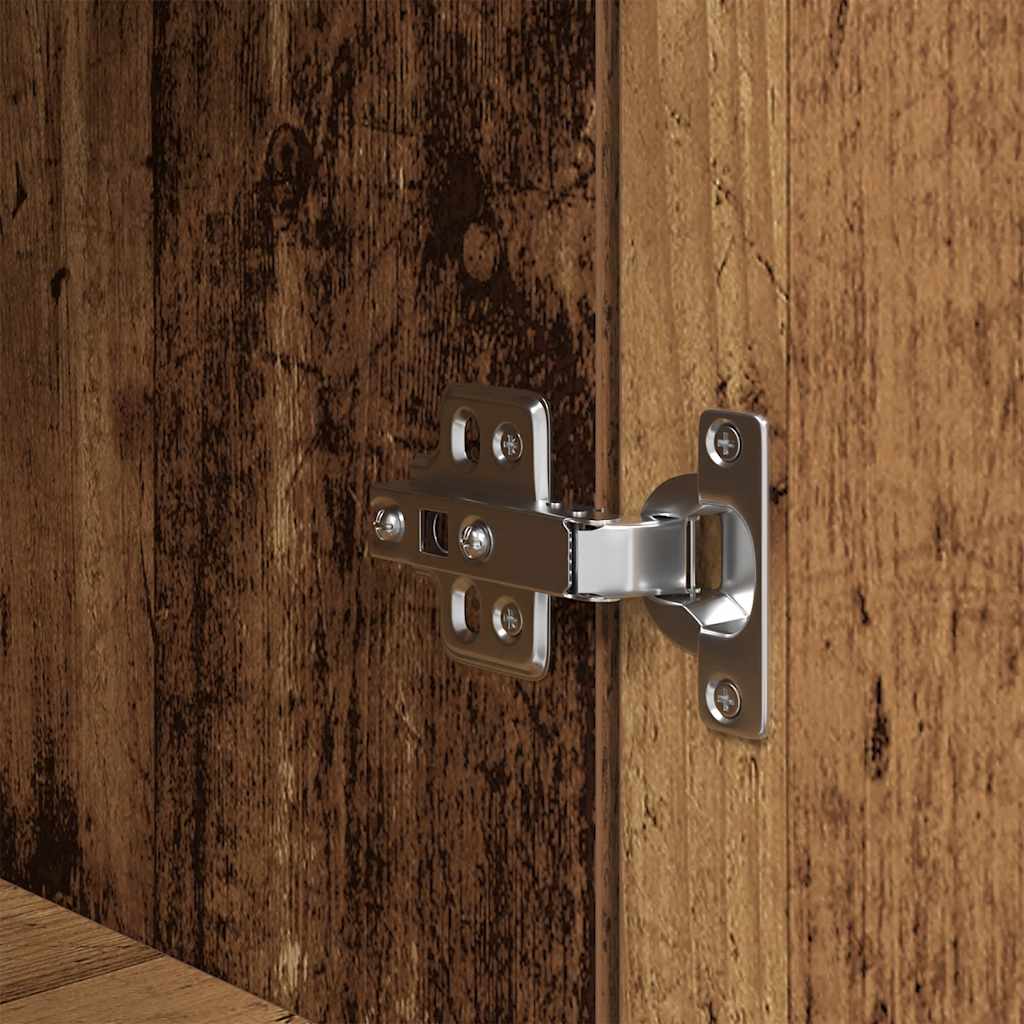 vidaXL Nachttisch Altholz-Optik 39x35x125 cm Holzwerkstoff