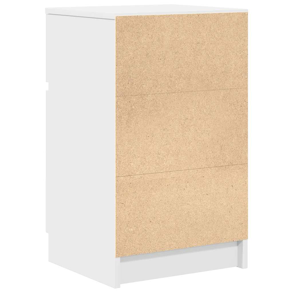 vidaXL Nachttische 2 Stk. Weiß 39x35x65 cm Holzwerkstoff