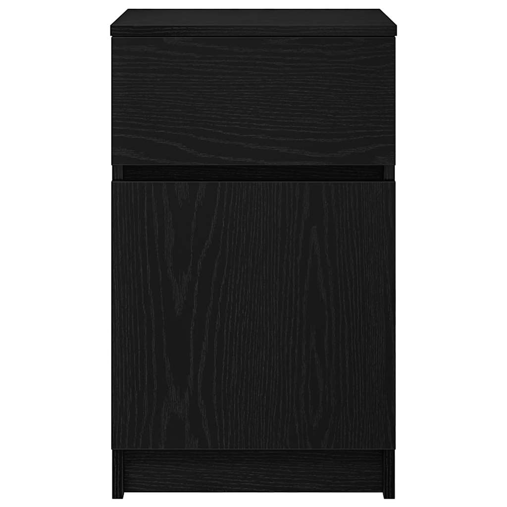 vidaXL Nachttisch Schwarz 39x35x65 cm Holzwerkstoff