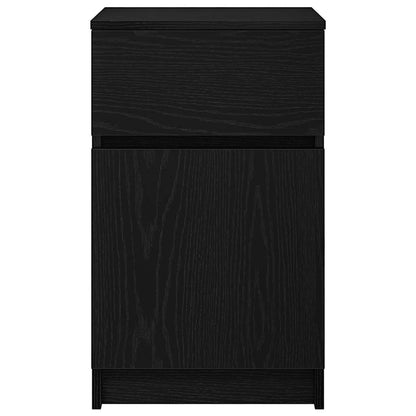 vidaXL Nachttisch Schwarz 39x35x65 cm Holzwerkstoff