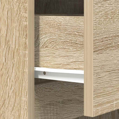 vidaXL Nachttisch Sonoma-Eiche 39x35x65 cm Holzwerkstoff