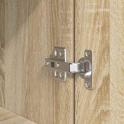vidaXL Nachttische 2 Stk. Sonoma-Eiche 39x35x65 cm Holzwerkstoff
