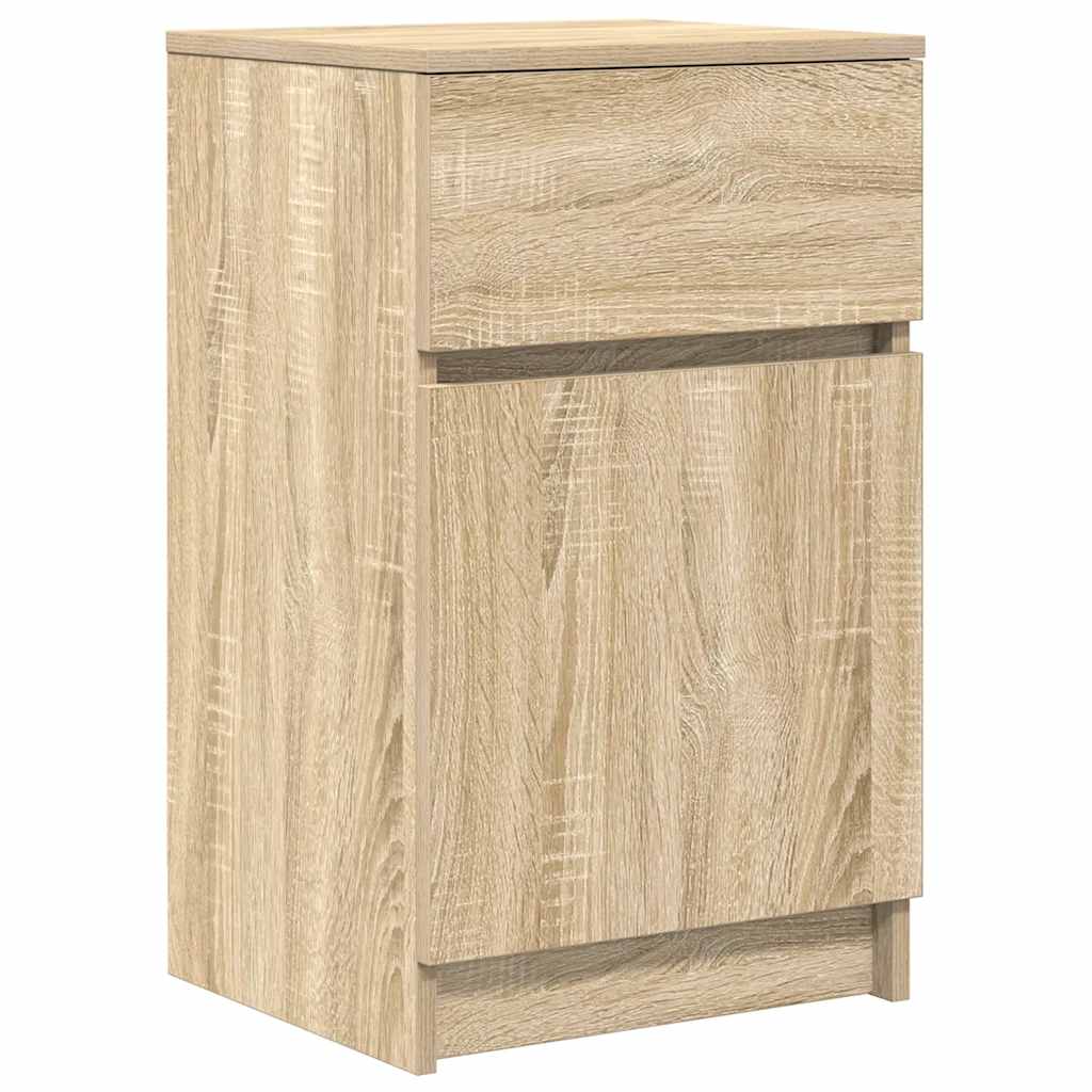 vidaXL Nachttische 2 Stk. Sonoma-Eiche 39x35x65 cm Holzwerkstoff