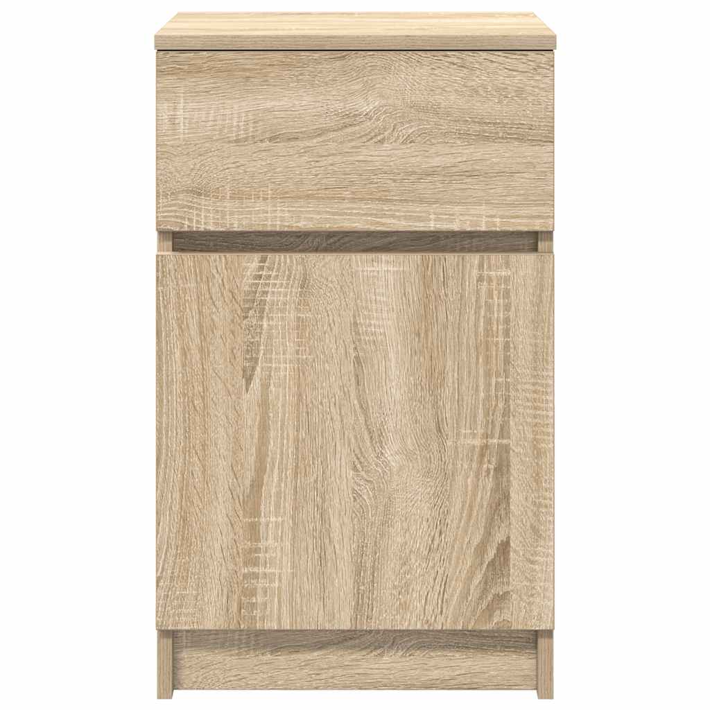 vidaXL Nachttische 2 Stk. Sonoma-Eiche 39x35x65 cm Holzwerkstoff