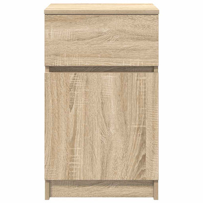 vidaXL Nachttische 2 Stk. Sonoma-Eiche 39x35x65 cm Holzwerkstoff