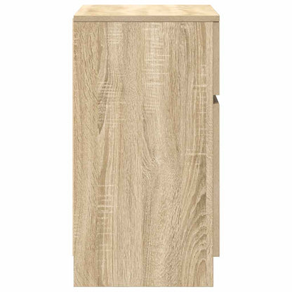 vidaXL Nachttische 2 Stk. Sonoma-Eiche 39x35x65 cm Holzwerkstoff