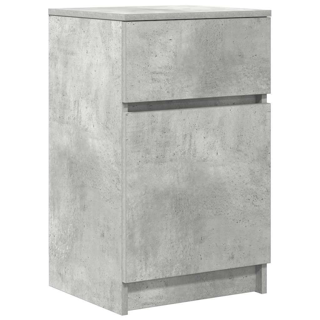 vidaXL Nachttisch Betongrau 39x35x65 cm Holzwerkstoff