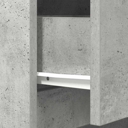 vidaXL Nachttisch Betongrau 39x35x65 cm Holzwerkstoff