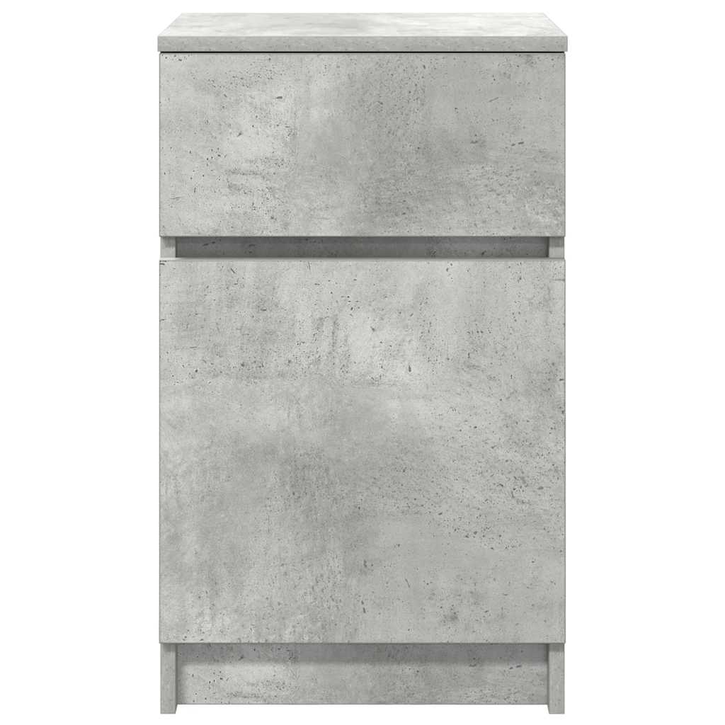 vidaXL Nachttisch Betongrau 39x35x65 cm Holzwerkstoff
