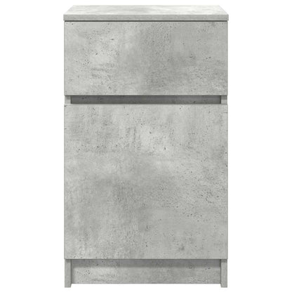vidaXL Nachttisch Betongrau 39x35x65 cm Holzwerkstoff