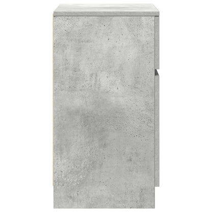 vidaXL Nachttisch Betongrau 39x35x65 cm Holzwerkstoff