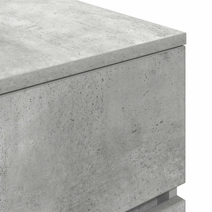 vidaXL Nachttisch Betongrau 39x35x65 cm Holzwerkstoff