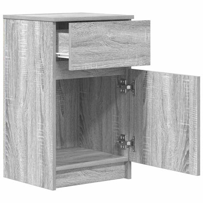 vidaXL Nachttisch Grau Sonoma 39x35x65 cm Holzwerkstoff