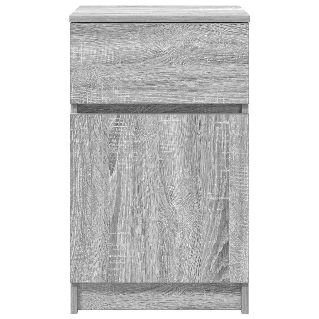 vidaXL Nachttisch Grau Sonoma 39x35x65 cm Holzwerkstoff