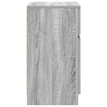 vidaXL Nachttisch Grau Sonoma 39x35x65 cm Holzwerkstoff