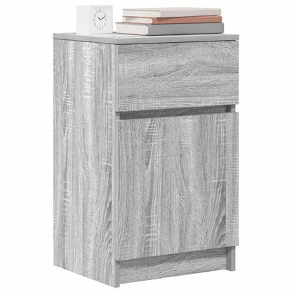 vidaXL Tables de chevet 2 pcs Gris Sonoma 39x35x65 cm Bois d'ingénierie