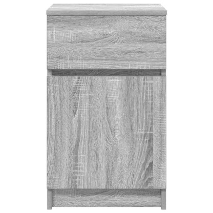 vidaXL Tables de chevet 2 pcs Gris Sonoma 39x35x65 cm Bois d'ingénierie