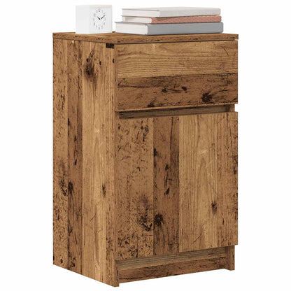 vidaXL Table de chevet aspect bois recyclé 39x35x65 cm Bois d'ingénierie