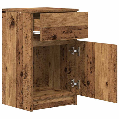 vidaXL Table de chevet aspect bois recyclé 39x35x65 cm Bois d'ingénierie