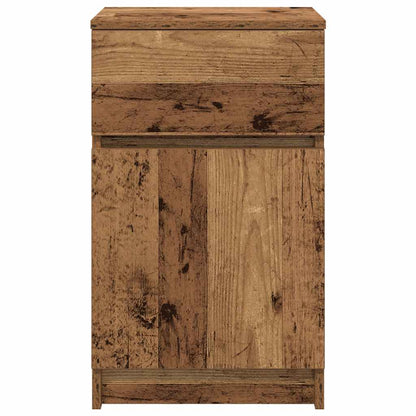 vidaXL Table de chevet aspect bois recyclé 39x35x65 cm Bois d'ingénierie