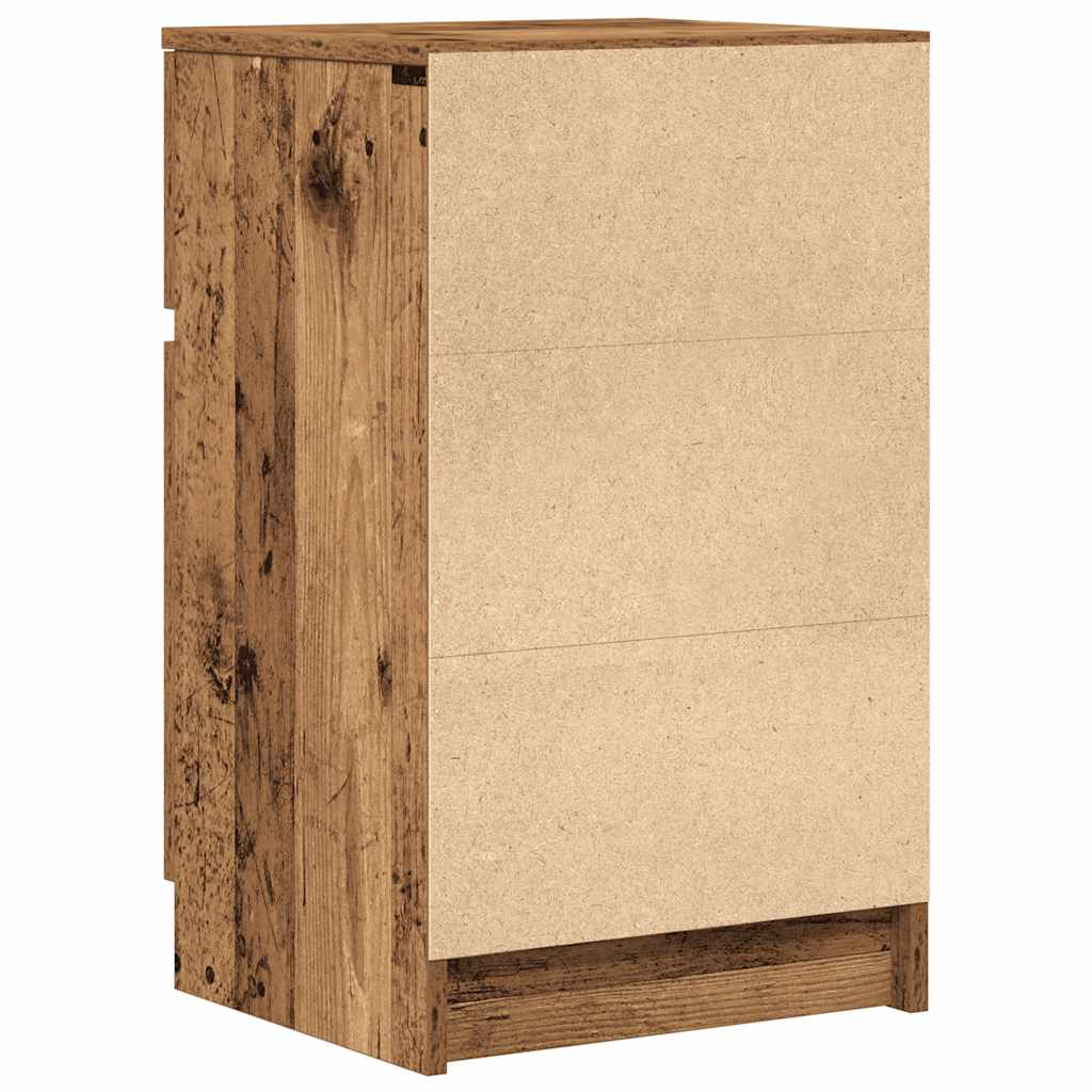 vidaXL Table de chevet aspect bois recyclé 39x35x65 cm Bois d'ingénierie