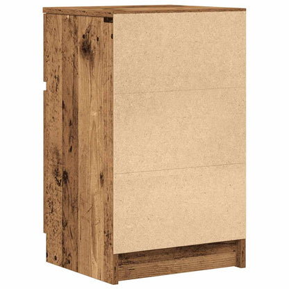 vidaXL Table de chevet aspect bois recyclé 39x35x65 cm Bois d'ingénierie