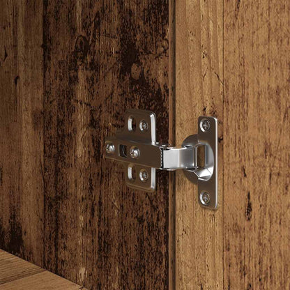 vidaXL Nachttische 2 Stk. Altholz-Optik 39x35x65 cm Holzwerkstoff