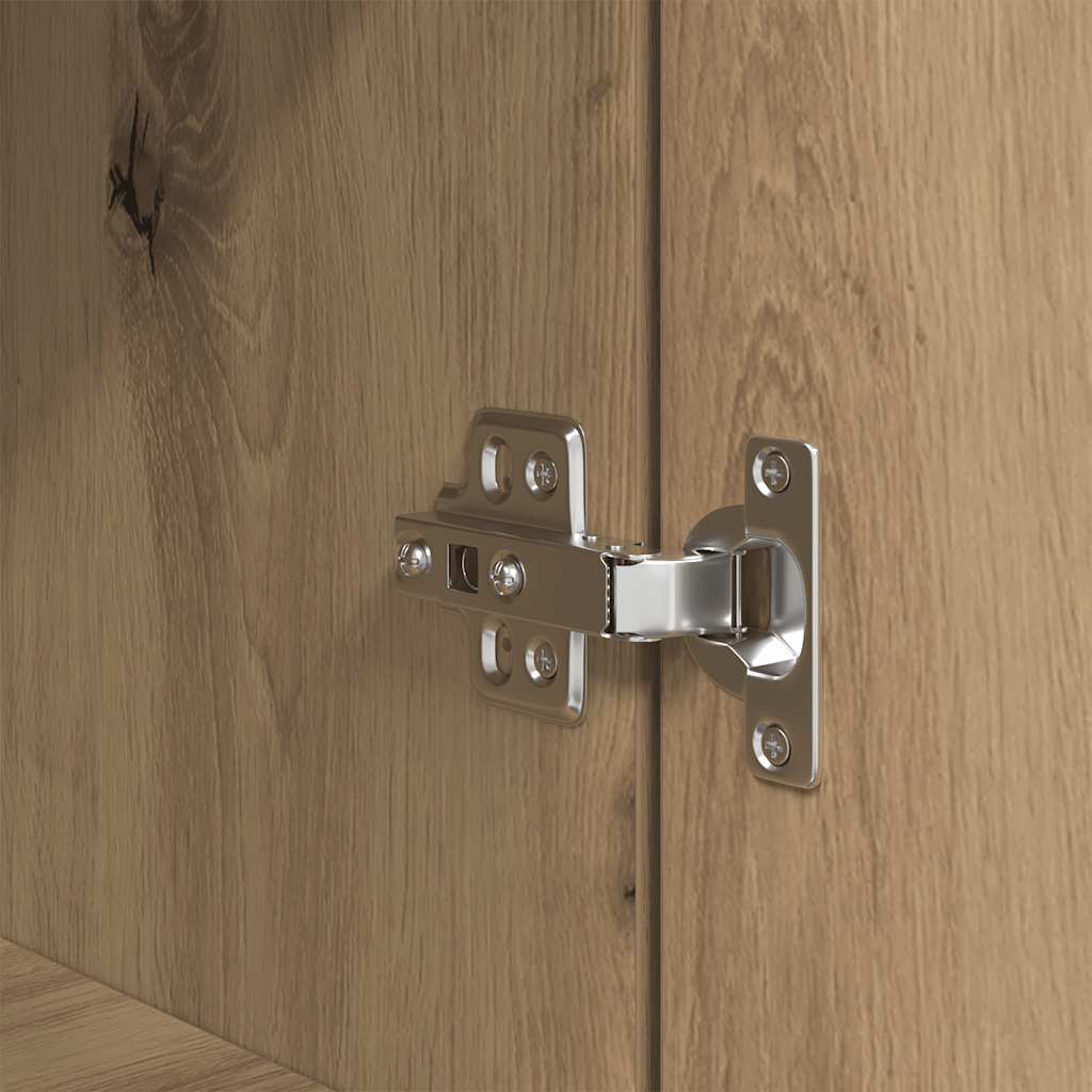 vidaXL Nachttische 2 Stk. Artisan-Eiche 39x35x65 cm Holzwerkstoff