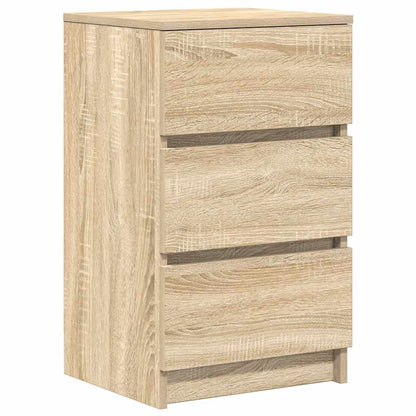 vidaXL Nachttische mit 3 Schubladen 2 Stk. Sonoma-Eiche 39x35x65 cm