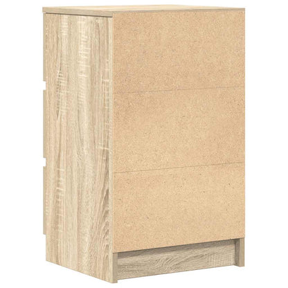 vidaXL Nachttische mit 3 Schubladen 2 Stk. Sonoma-Eiche 39x35x65 cm