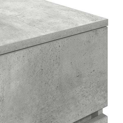 vidaXL Nachttisch mit 3 Schubladen Betongrau 39x35x65 cm