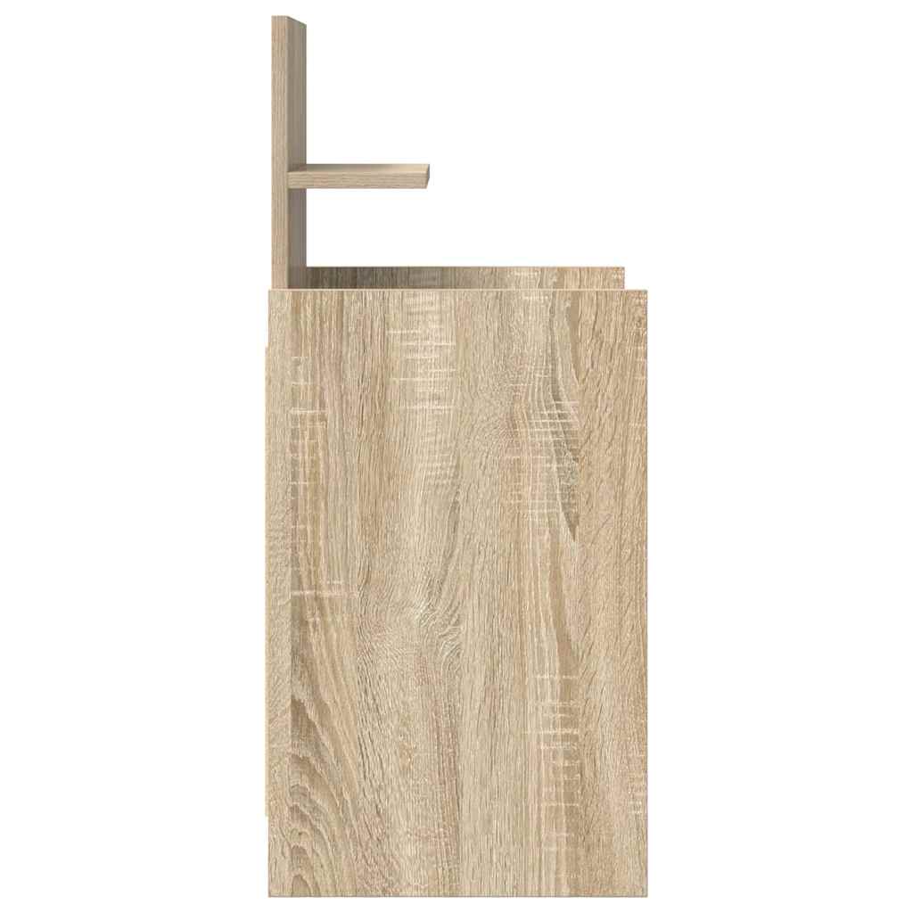 vidaXL Nachttisch mit 2 Schubladen Sonoma-Eiche 38x34x80 cm