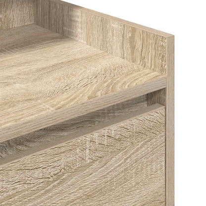 vidaXL Nachttisch mit 2 Schubladen Sonoma-Eiche 38x34x80 cm