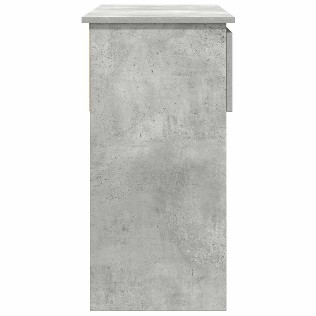 vidaXL Konsolentisch mit Schubladen Betongrau 85,5x38,5x74,5 cm