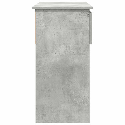 vidaXL Konsolentisch mit Schubladen Betongrau 85,5x38,5x74,5 cm