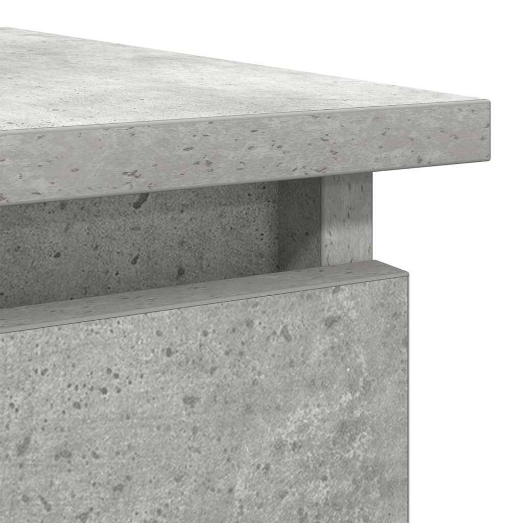 vidaXL Konsolentisch mit Schubladen Betongrau 85,5x38,5x74,5 cm