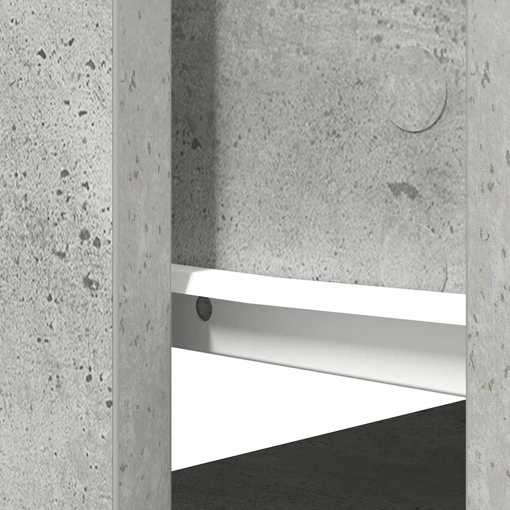 vidaXL Konsolentisch mit Schubladen Betongrau 85,5x38,5x74,5 cm
