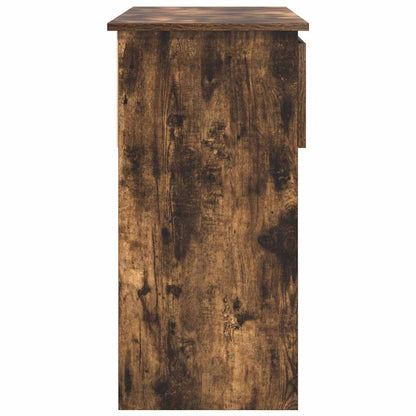 vidaXL Konsolentisch mit Schubladen Räuchereiche 85,5x38,5x74,5 cm