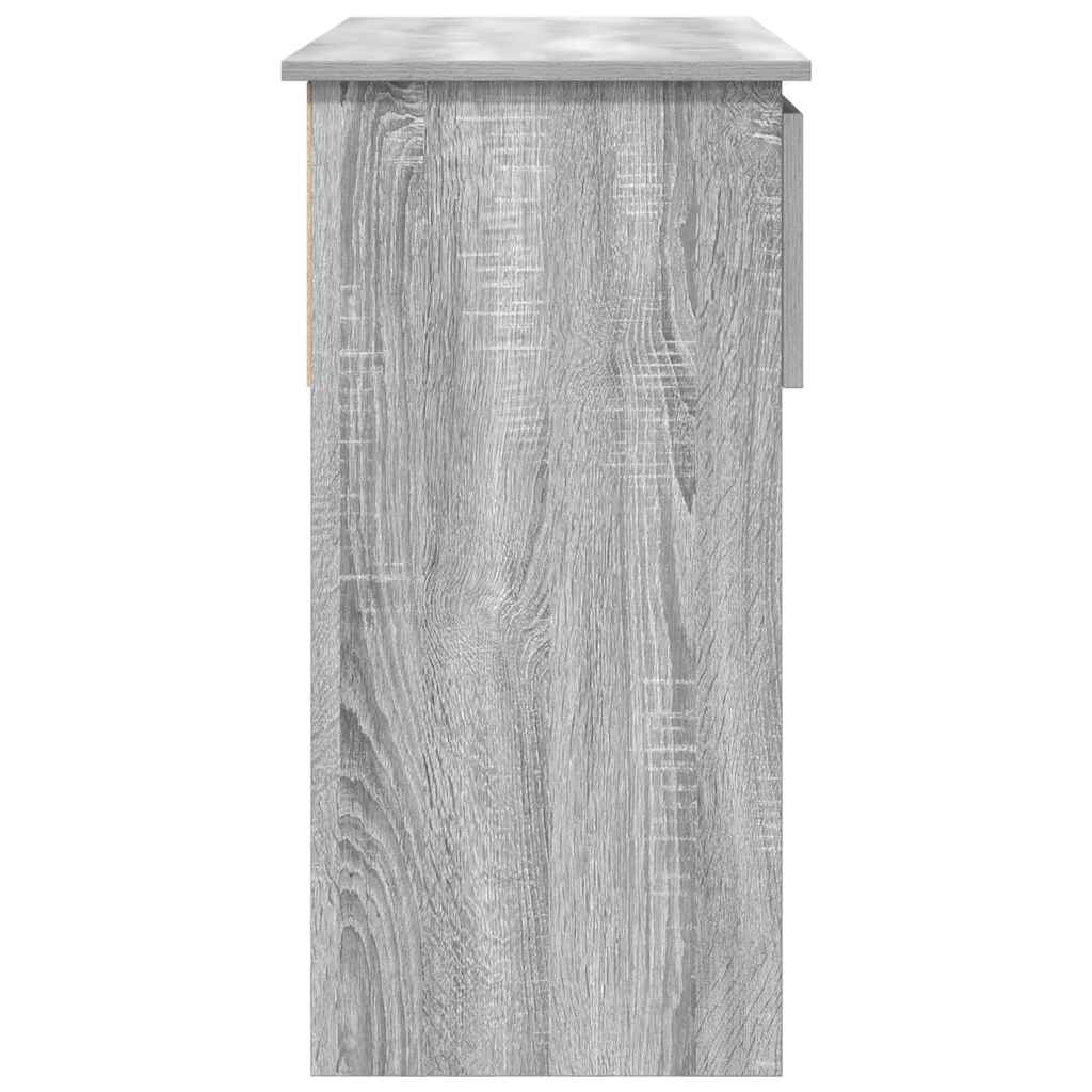 vidaXL Konsolentisch mit Schubladen Grau Sonoma 85,5x38,5x74,5 cm