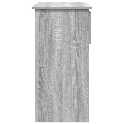 vidaXL Konsolentisch mit Schubladen Grau Sonoma 85,5x38,5x74,5 cm