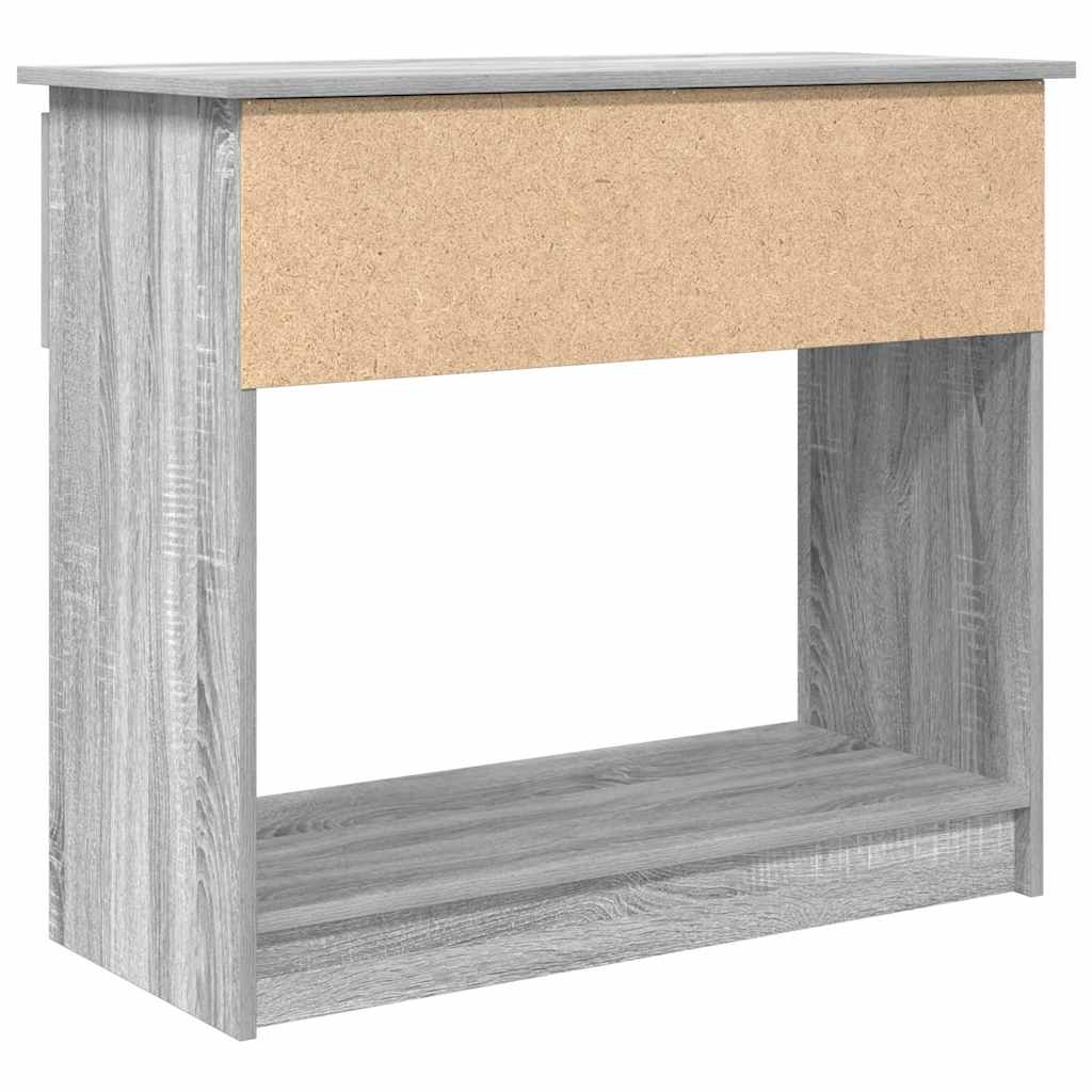 vidaXL Konsolentisch mit Schubladen Grau Sonoma 85,5x38,5x74,5 cm