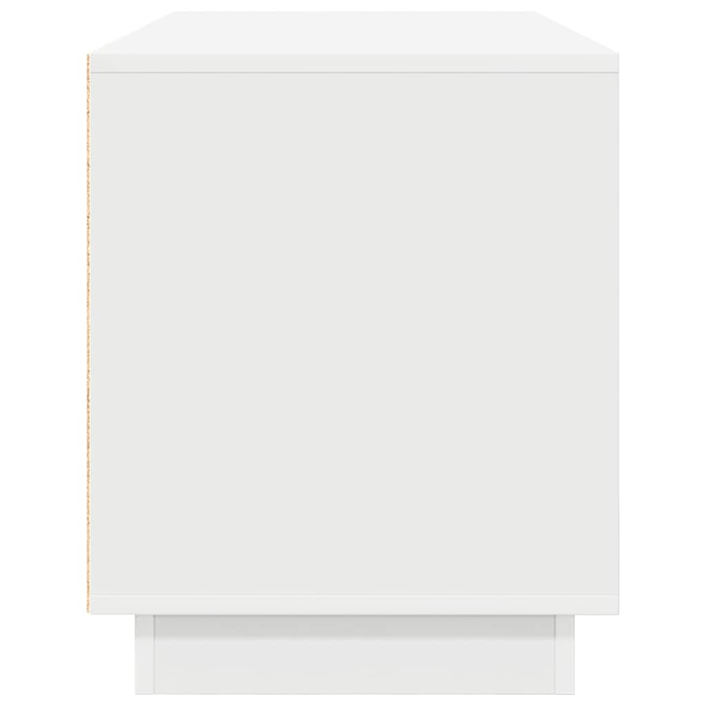 TV-Schrank mit LED-Leuchten Weiß 100x41x50 cm