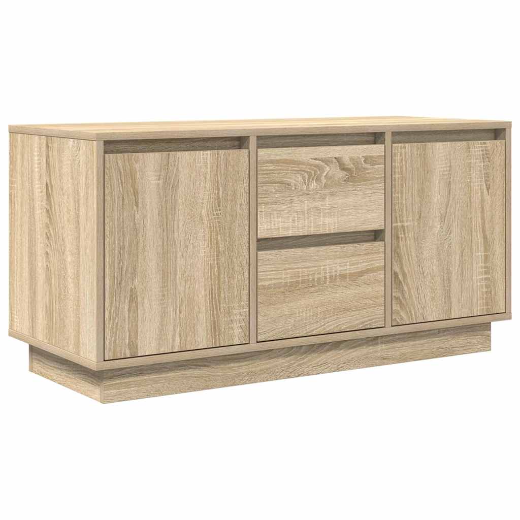 vidaXL TV-Schrank mit LED-Leuchten Sonoma-Eiche 100x41x50 cm