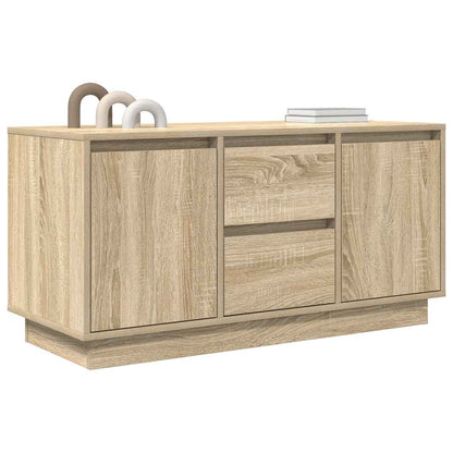 vidaXL TV-Schrank mit LED-Leuchten Sonoma-Eiche 100x41x50 cm