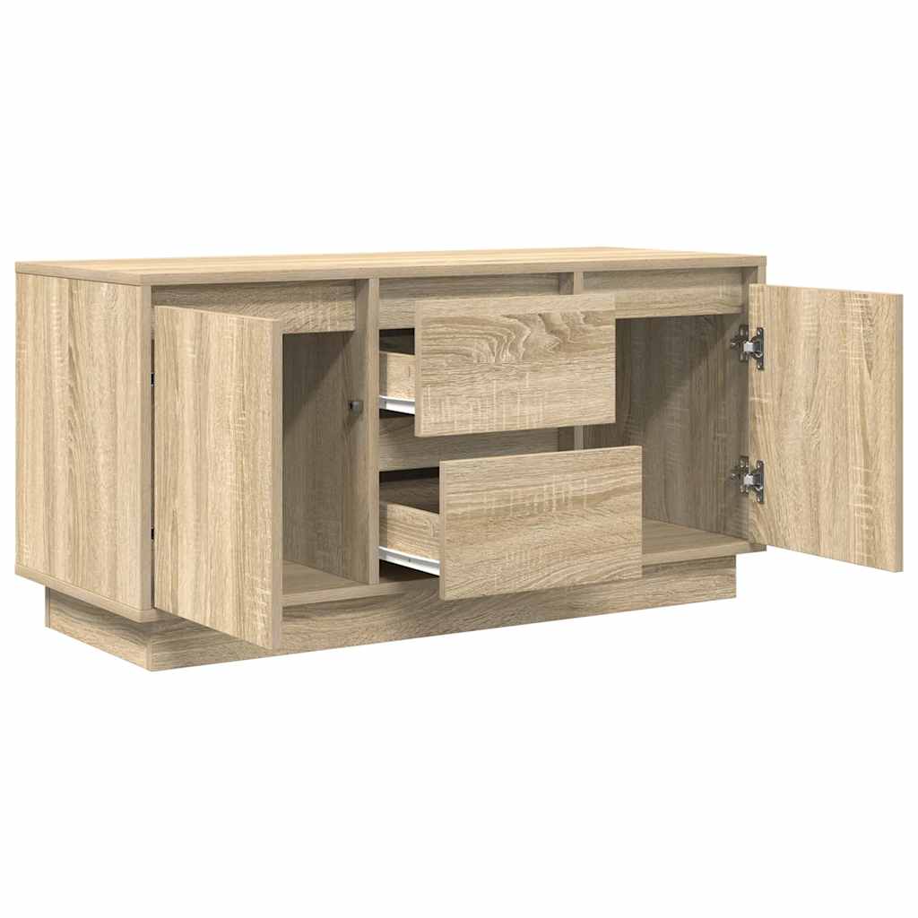 vidaXL TV-Schrank mit LED-Leuchten Sonoma-Eiche 100x41x50 cm