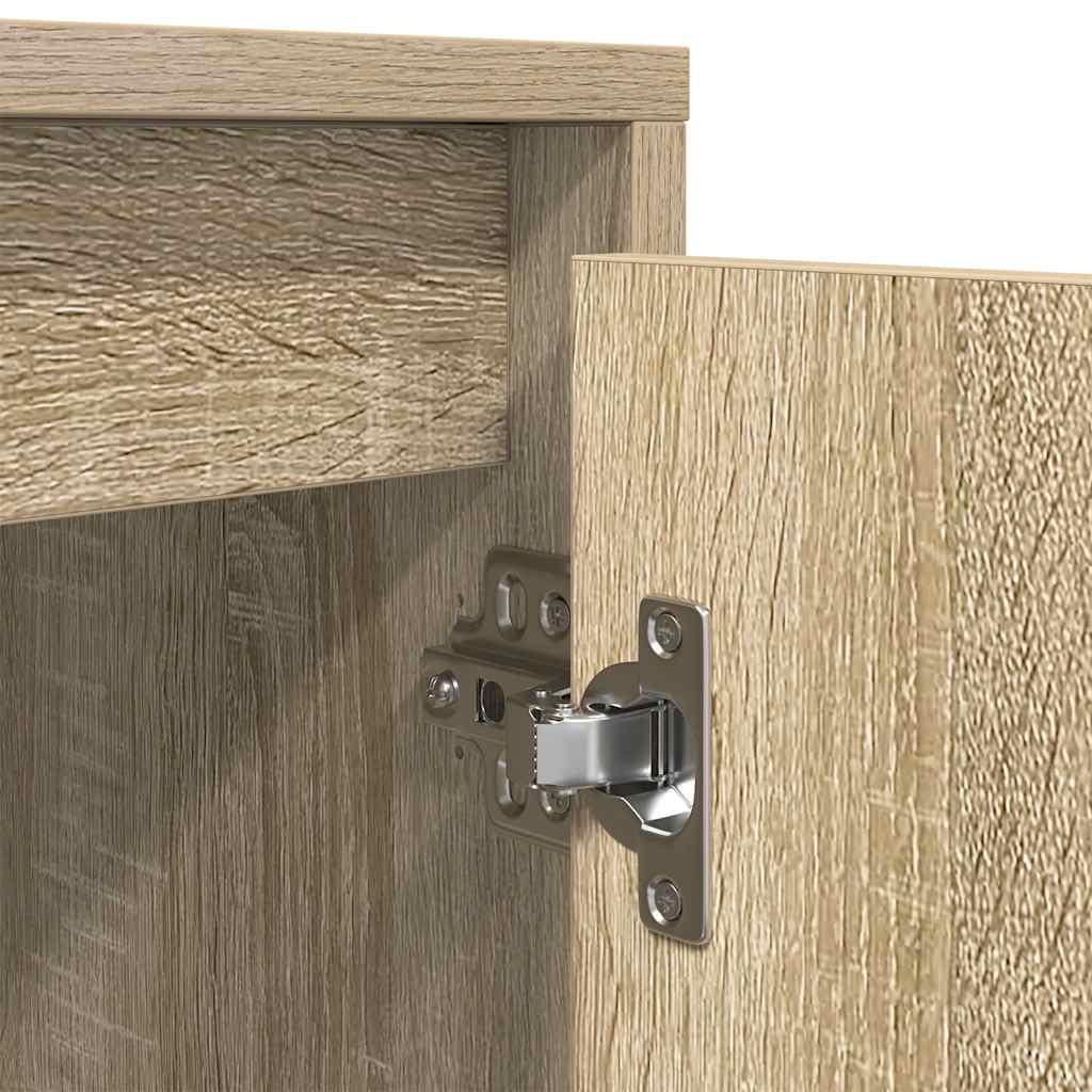 vidaXL TV-Schrank mit LED-Leuchten Sonoma-Eiche 100x41x50 cm