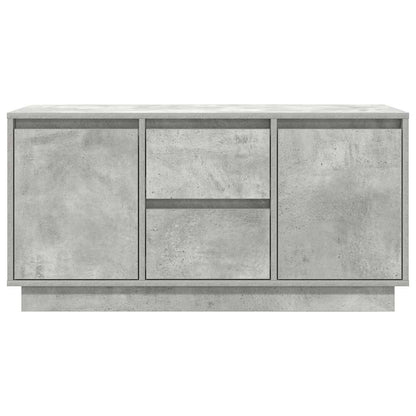 vidaXL TV-Schrank mit LED-Leuchten Betongrau 100x41x50 cm